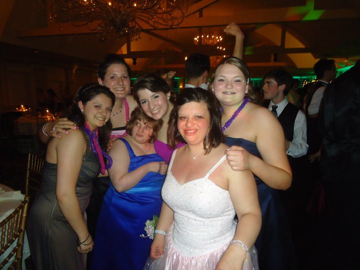 Some members of the Buddy's Club at senior prom