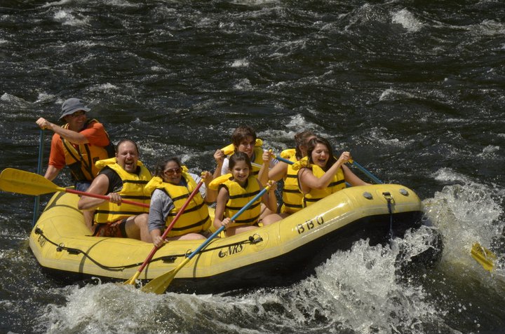 White water rafting with the family, Summer 2011