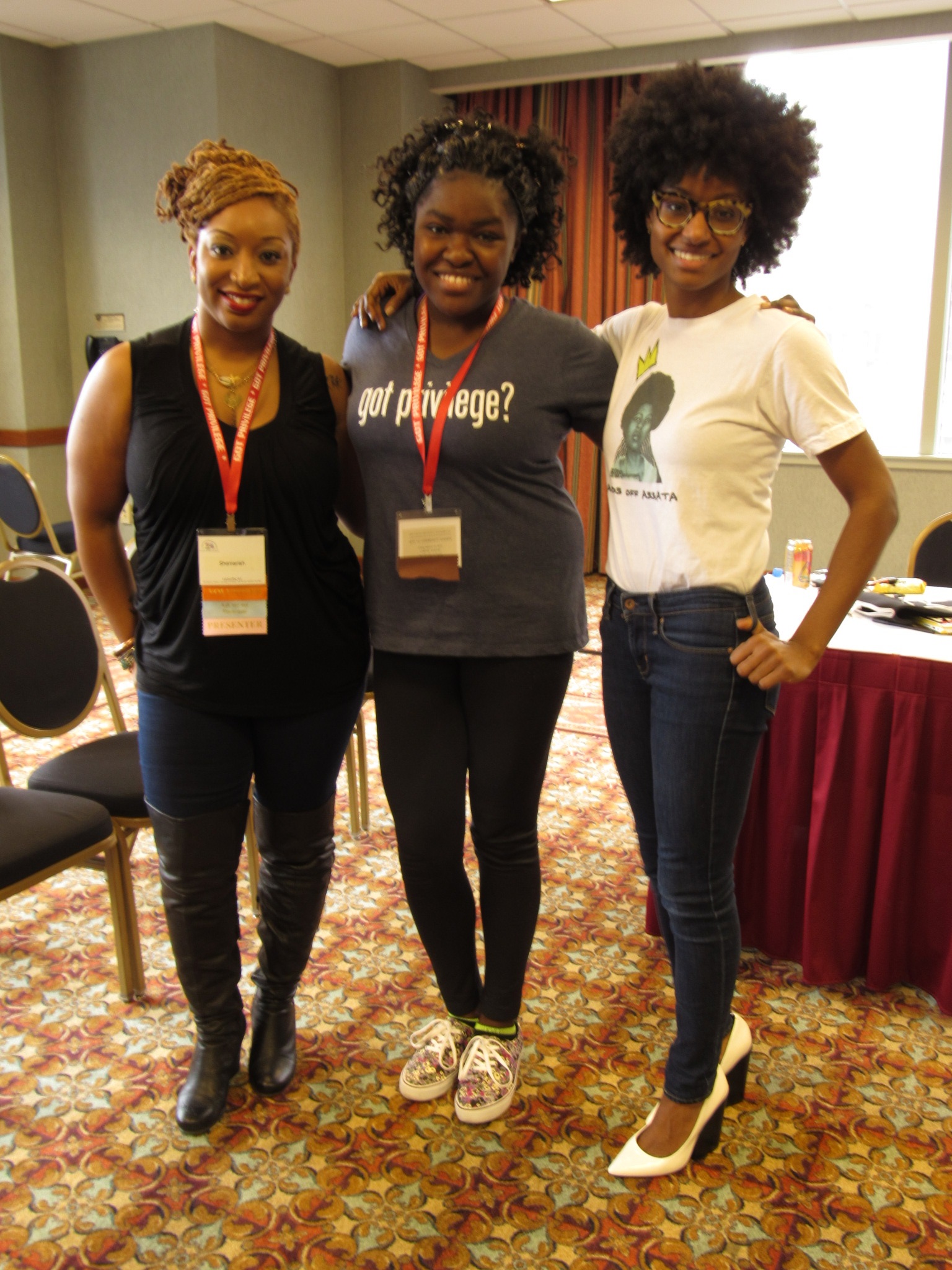 Here I am with the presenters of a workshop I attended at the National White Privilege Conference in March 2015
